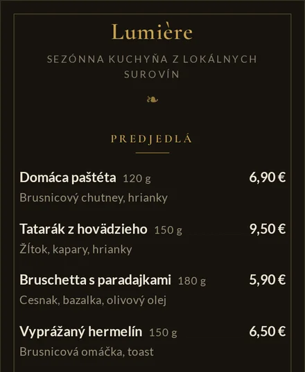 Šablóna Lumière